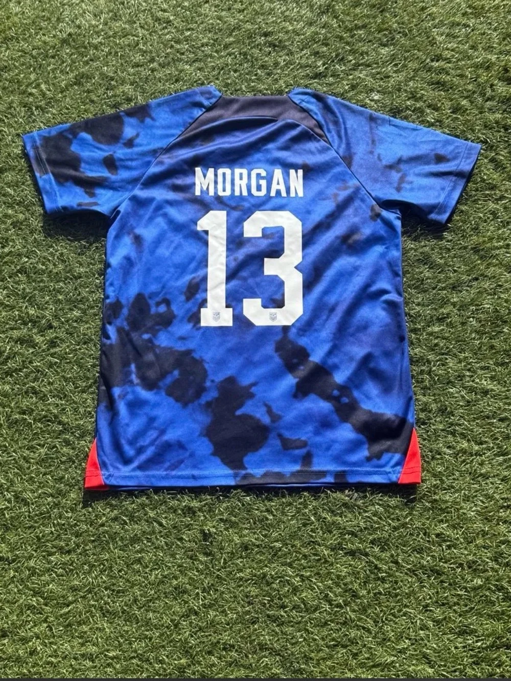 Nike 2022/23 USA kids Away futbol Jersey Alex Morgan #13